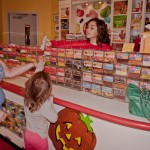 Jelly Belly Factory Tour: Free Samples, 2012 Copyright Christine Hull, Windy Pinwheel