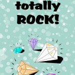 14 Days of Love Notes: You totally rock, 2013 Copyright Christine Hull, Windy Pinwheel