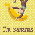 14 Days of Love Notes: I'm bananas for you 2013 Copyright Christine Hull, Windy Pinwheel