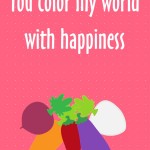 Healthy New Year's Lunch Box Printables: You color my world with happiness, 2013 Copyright Christine Hull, Windy Pinwheel