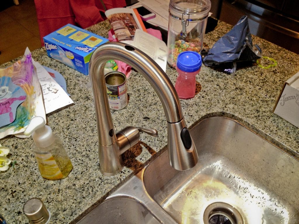 Moen Arbor with MotionSense™ Kitchen Faucet Moen Arbor with MotionSense™ Kitchen Faucet, Copyright 2013 Will Hull, Windy Pinwheel