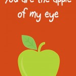 Back to School Lunch Box Notes: You are the apple of my eye, 2013 Copyright Christine Hull, Windy Pinwheel