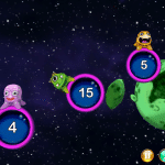 Zorbit's Math Adventure: More numbers in space