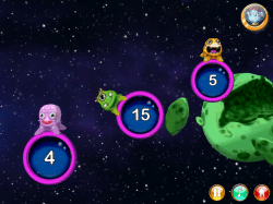 Zorbit's Math Adventure: More numbers in space