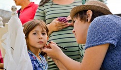 Apple Hill: Face Painting at Rainbow Orchards, 2013 Copyright Will Hull, Windy Pinwheel apple hill