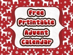 Christmas Advent Calendar: Free printable Advent calendar, 2013 Copyright Will Hull, Windy Pinwheel