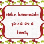 Christmas Advent Calendar: Homemade pizza, 2013 Copyright Christine Hull, Windy Pinwheel