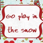 Christmas Advent Calendar: Play in the snow, 2013 Copyright Christine Hull, Windy Pinwheel