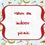 Christmas Advent Calendar: Have an indoor picnic, 2013 Copyright Christine Hull, Windy Pinwheel