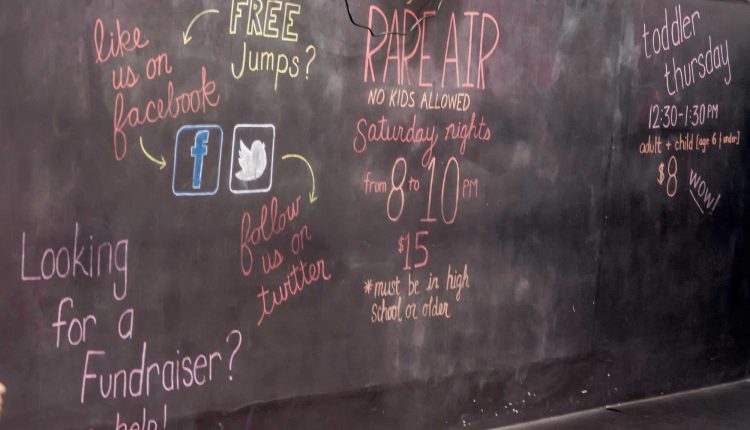 EZ Air: Chalk board news, 2014 Copyright Will Hull, Windy Pinwheel