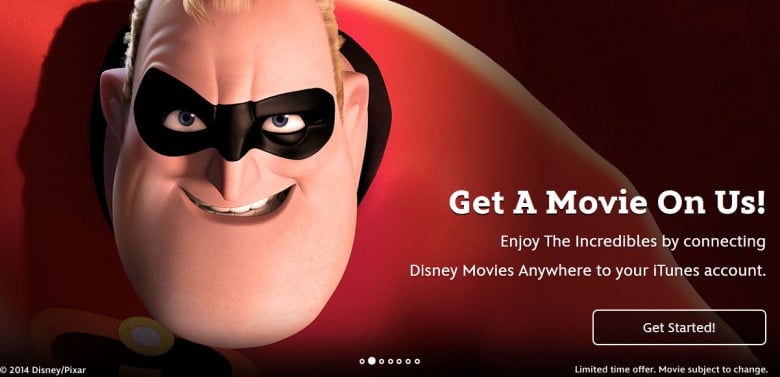 Disney Movies Anywhere: The Incredibles Disney Movies Anywhere: The Incredibles, Source: Disney Movies Anywhere