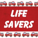Firefighter Birthday Printables: Lifesavers, 2014 Copyright Christine Hull, Windy Pinwheel firefighter birthday party printables