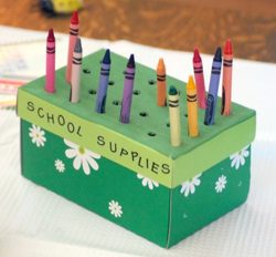 Crafts: School Supplies Box, Source: Homi Craft crafts