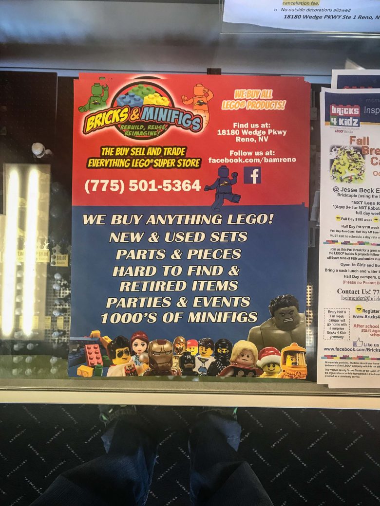 Bricks & Minifigs Reno, Nevada: Flier Bricks & Minifigs Reno, Nevada: Flier, 2017 Copyright Will Hull, Windy Pinwheel