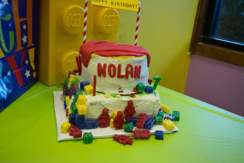 Bricks & Minifigs Reno, Nevada: Nolan's birthday cake 1 Bricks & Minifigs Reno, Nevada: Nolan's birthday cake 1, 2017 Copyright Will Hull, Windy Pinwheel