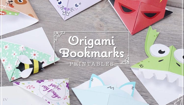 Free printable origami bookmarks (header), Source: PersonalCreations.com