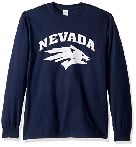 NCAA Nevada Wolfpack Adult Men's NCAA Long Sleeve Tee NCAA Nevada Wolfpack Adult Men's NCAA Long Sleeve Tee