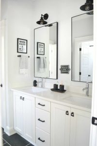 Black and White Kids Bathroom, Source: Chrissy Marie Blog