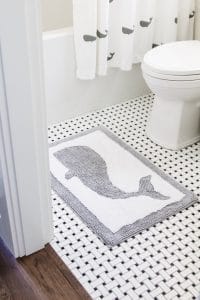 Whale themed bathroom for kids, Source: So Much Better with Age