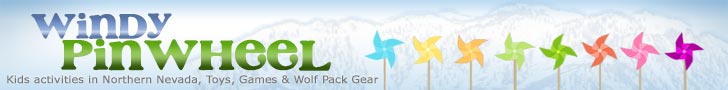 Windy Pinwheel. Windy Pinwheel - Kids Activities in Northern Nevada, Toys, Games and Wolf Pack Gear Windy Pinwheel.