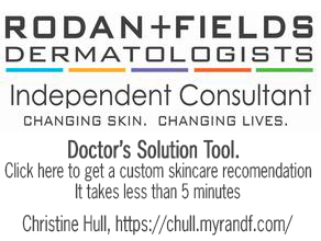 Rodan and Fields Independent Consultant, Christine Hull, Click here to use our free skincare solution tool